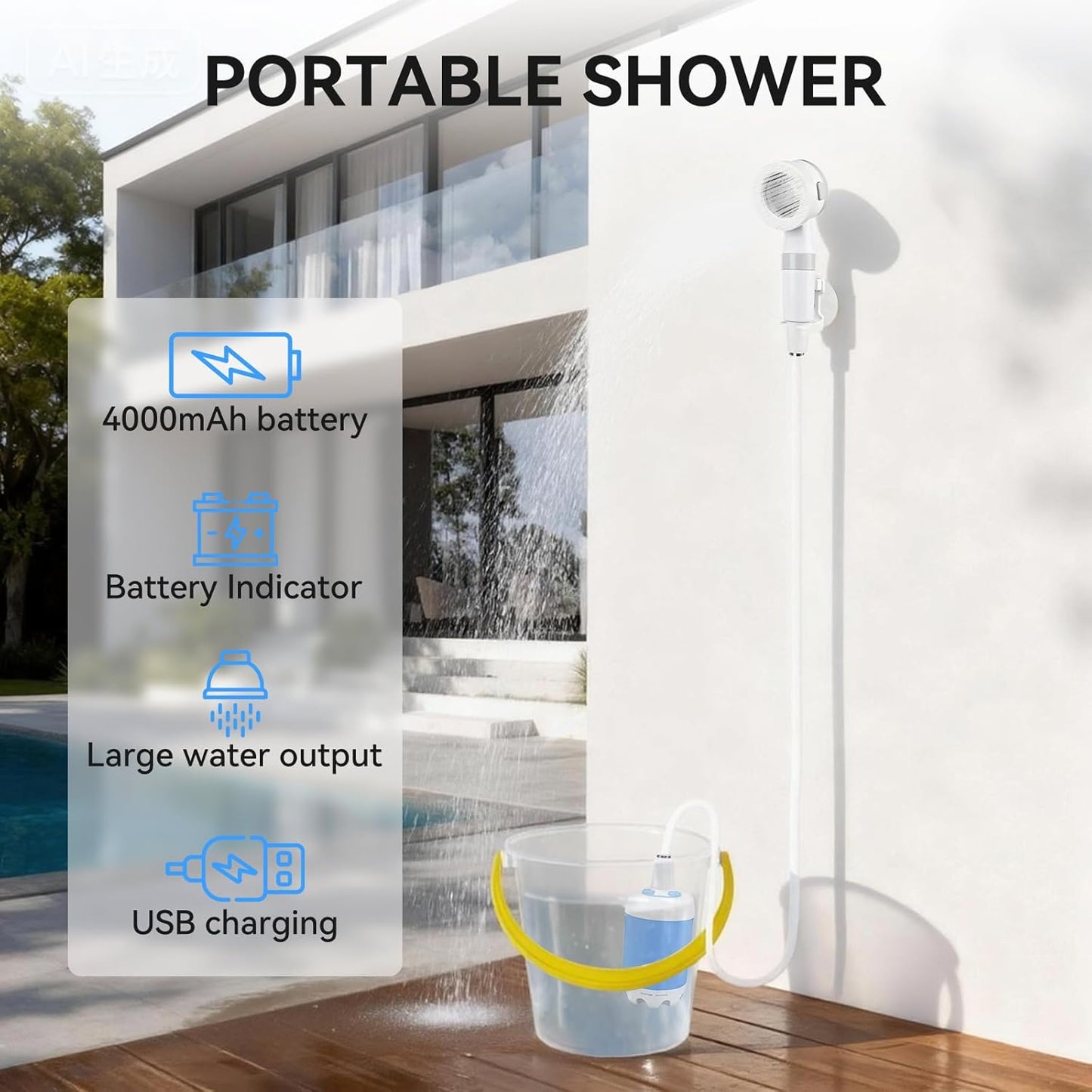 Portable Outdoor Shower Head