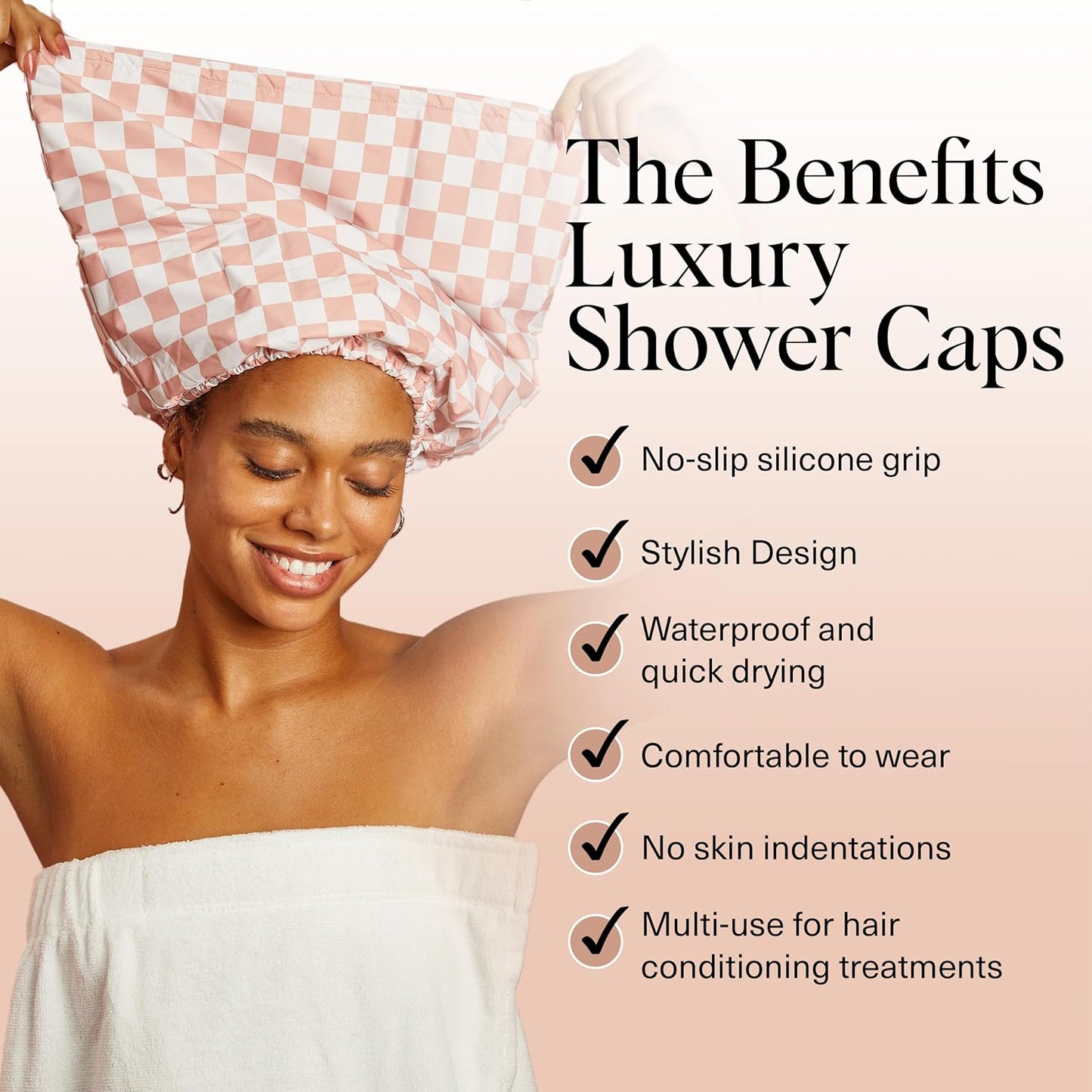 Luxury Waterproof Shower Cap