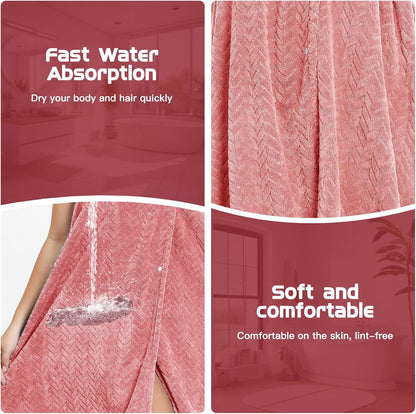 Flexi Lush™ Adjustable Bath Towel Wrap With Hair Towel